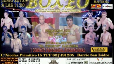 Photo of Resultados Matinal Boxeo en Valencia 23/06/12