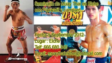 Photo of Seminario Muay Thai con Paowarit y Lampard en Elche 9/09/12