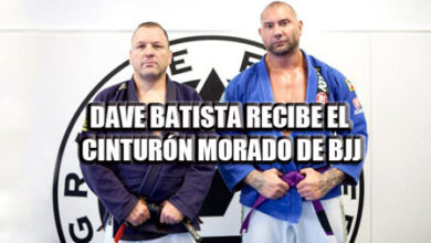 Photo of Dave Batista recibe el cinturón morado de BJJ