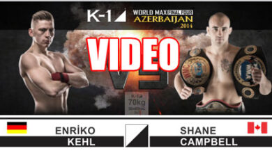 Photo of Video Enriko Kehl vs Shane Campbell – K-1 World MAX Final Four