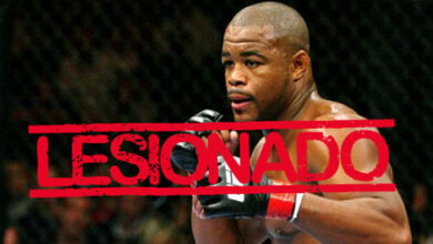 Photo of Rashad Evans lesionado y fuera del UFC 170