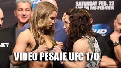 Photo of Video pesaje UFC 170 Rousey vs McMann