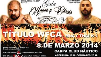 Photo of Honor y Gloria V Muay Thai y K-1 en Denia 08/03/14