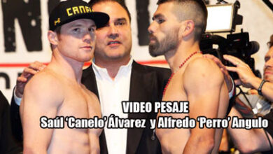 Photo of Video pesaje Saúl ‘Canelo’ Álvarez  y Alfredo ‘Perro’ Angulo