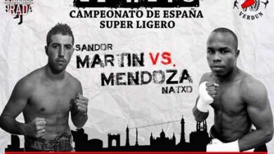 Photo of Boxeo : Sandor Martin vs Natxo Mendoza