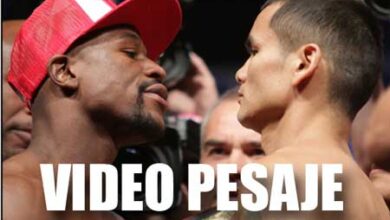 Photo of Video -“El Chino” Maidana y Floyd Mayweather dan el peso fácil en la báscula