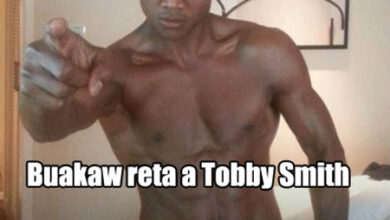 Photo of Buakaw reta a Toby Smith a traves de Facebook
