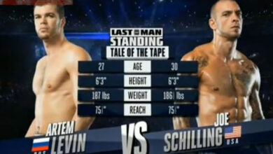 Photo of Video Joe Schilling vs Artem Levin Glory 17