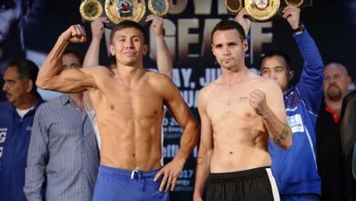 Photo of Golovkin y De Geale velan aramas . Campeonato Mundial del peso Medio WBA
