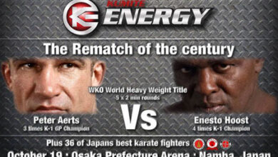 Photo of Hoost vs. Aerts WKO Kumite en Japón