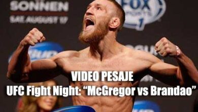 Photo of Video pesaje UFC Fight Night: “McGregor vs Brandao”