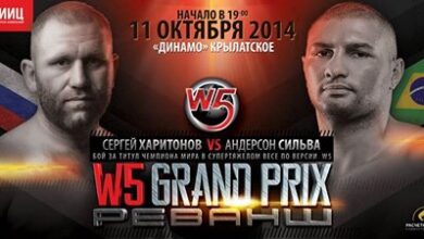 Photo of W5 Grand Prix Sergey Kharitonov  vs. Anderson  Silva