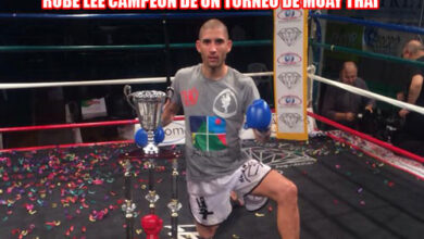 Photo of Ruben Lee campeón de un Torneo de Muay Thai en Italia
