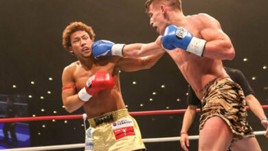 Photo of Javier Hernandez » El Tigre» trofeo al mejor peleador del evento en  K-1 WGP Japón