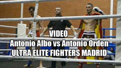 Photo of Video Antonio Orden vs Antonio Albo  Velada Ultra Elite Fighters Madrid