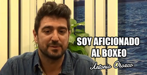 Entrevista a Antonio Orozco donde comenta sus gusto por el boxeo
