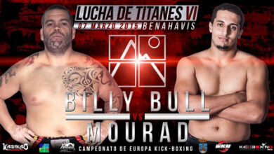 Photo of Billy Bull a por el Cto de Europa de Kick ante Mourad