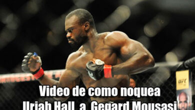 Photo of Video de como noquea Uriah Hall  a  Gegard Mousasi.