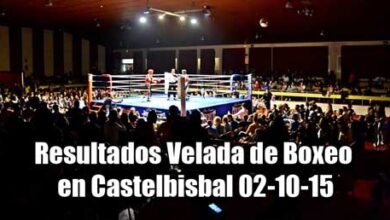 Photo of Resultados Velada de Boxeo en Castelbisbal 02-10-15