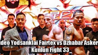 Photo of Video Yodsanklai Fairtex vs Dzhabar Askerov -Kunlun Fight 33
