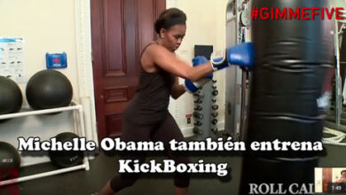 Photo of La Primera Dama Michelle Obama incluye el KickBoxing en su rutina