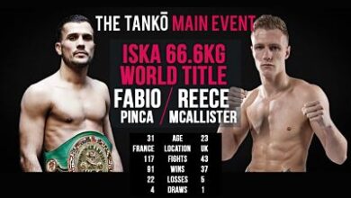 Photo of Fabio Pinca vs. Reece McAllister ISKA World Title