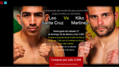 Photo of Pelea de Kiko Martinez vs LEo Santa Cruz por 3,95 € en Marca.com