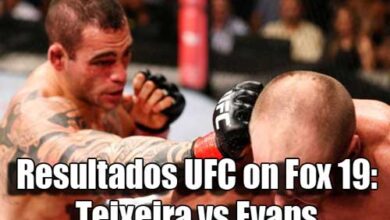 Photo of Resultados UFC on Fox 19: Teixeira vs Evans Tampa