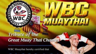 Photo of Carlos Coello premiado por la WBC por difundir el Muay Thai