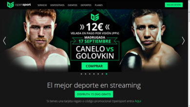 Photo of Canelo – Golovkin en OpenSport en España por 12 €