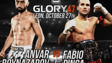 Photo of Fabio Pinca vs Anvar Boynazarov Glory 47