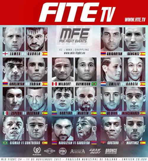 Fight CArd Mix Fight 34
