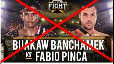 Photo of Pinca vs Buakaw combate anulado