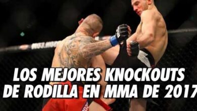 Photo of LOS MEJORES KNOCKOUTS DE RODILLA EN  MMA DEL 2017