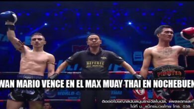 Photo of WAN MARIO VENCE EN EL MAX MUAY THAI DE NOCHEBUENA 2017