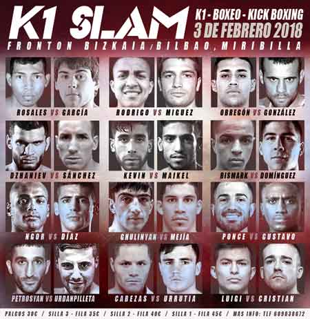 LISTADO COMBATES K1 SLAM IV
