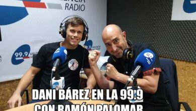 Photo of Dani Bárez en la 99.9 con Ramón Palomar