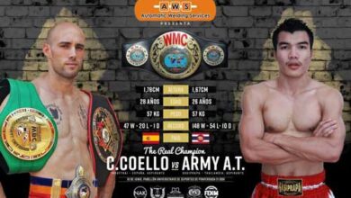 Photo of Carlos Coello Vs Army AT -WMC Muaythai Full Rules 5×3