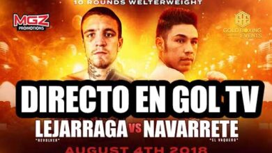 Photo of Kerman Lejarraga vs. Jhonny Navarrete, boxeo en directo, GOL TV
