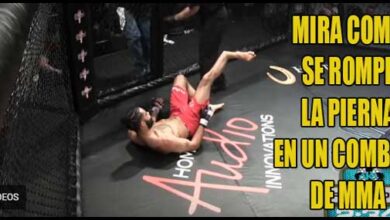 Photo of MIRA CÓMO SE ROMPE LA PIERNA, EN UN COMBATE DE MMA