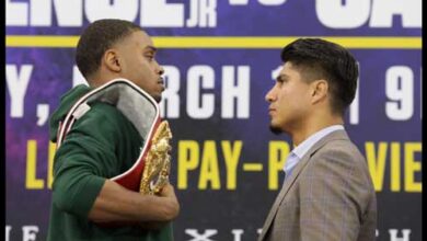 Photo of Fotos y Video de  Errol Spence y Mikey Garcia – Cara a Cara