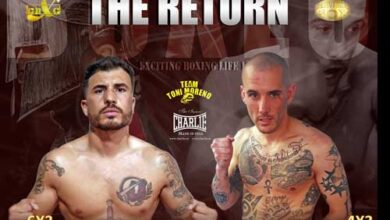 Photo of 15 Junio Castellbisbal BOXEO «THE RETURN» – MARC VIDAL Y IBAN GALLARDO VUELVEN AL RING