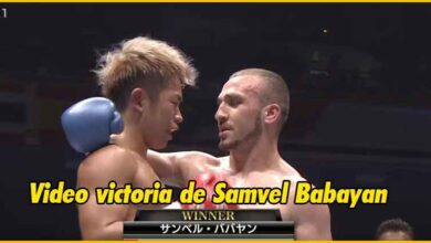 Photo of Video victoria de Samvel Babayan en K1 World GP Japón