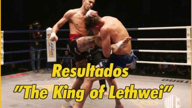 Photo of Dave Leduc se alza con el título de peso crucero de Lethwei.