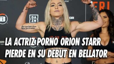 Photo of La actriz de cine porno Orion Starr humillada en su debut en Bellator