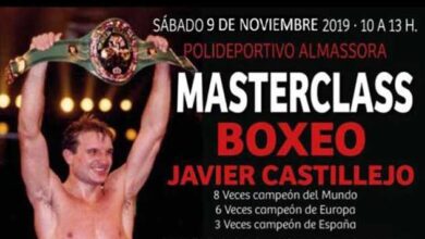 Photo of MASTERCLASS DE BOXEO CON JAVIER CASTILLEJO- EN A.C.D 12 MONOS