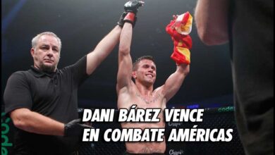 Photo of VICTORIA DE DANI BÁREZ ANTE JOAO CAMILO EN COMBATE AMÉRICAS