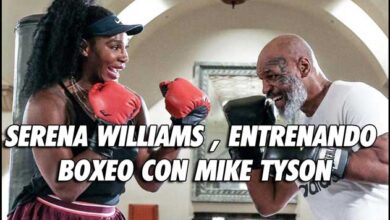 Photo of SERENA WILLIAMS  ENTRENANDO BOXEO CON MIKE TYSON