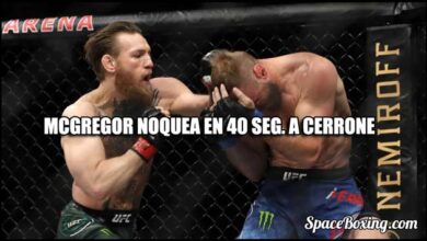 Photo of MCGREGOR NOQUEA EN 40 SEG. A CERRONE