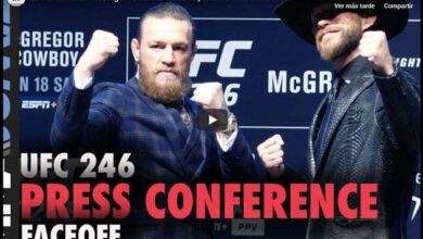 Photo of McGregor vs Cowbow FACE to FACE-VIDEO